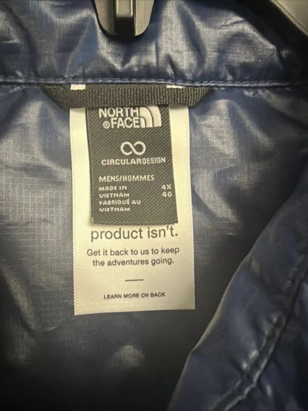 The North Face ThermoBall Jacket Mens 4X Big Tall Summit Navy Packable Coat